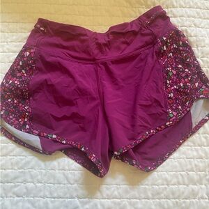 lululemon athletica Purple Patterned Women’s Shorts